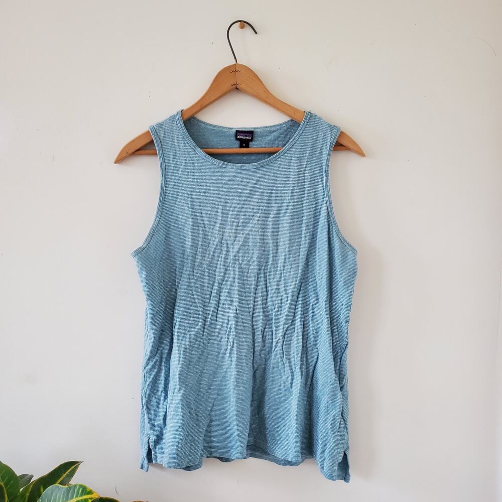 Patagonia Striped Blue Tank Top